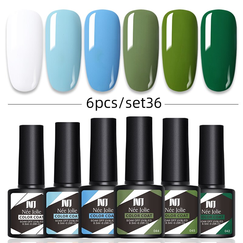 Kit Poligel Com 6 Cores Cada Set - LuxGel Née