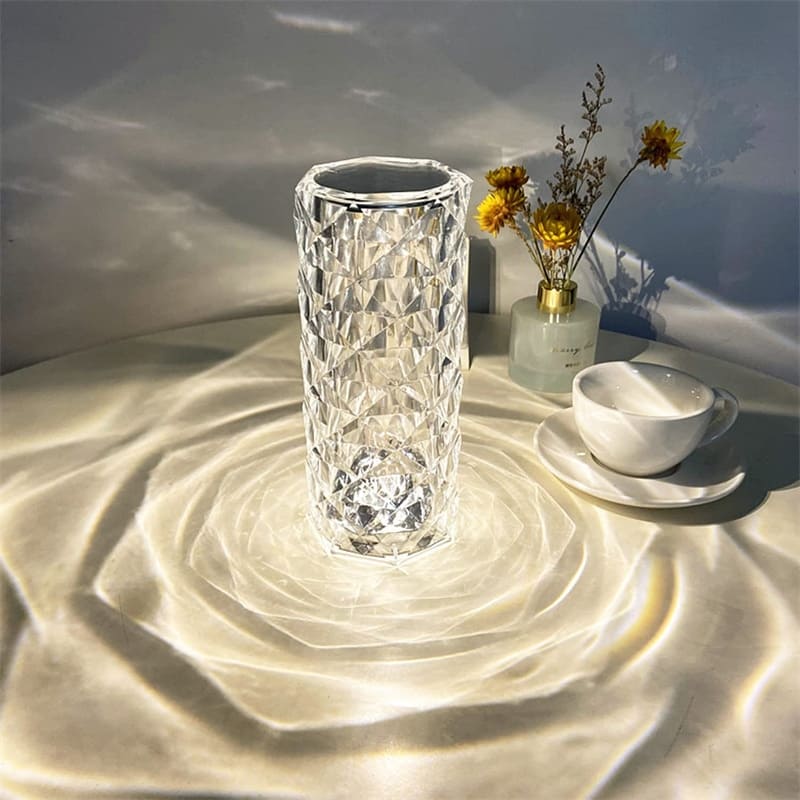 Lúminaria de Led Cristal Para Mesa Com Sensor Touch USB - CrystalLed®