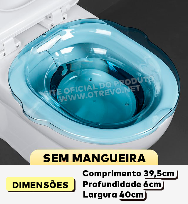 Bacia para Banho de Assento Medicinal - ®Healthseat  LANÇAMENTO 2023