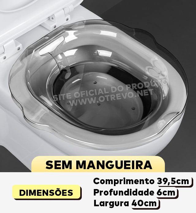Bacia para Banho de Assento Medicinal - ®Healthseat  LANÇAMENTO 2023