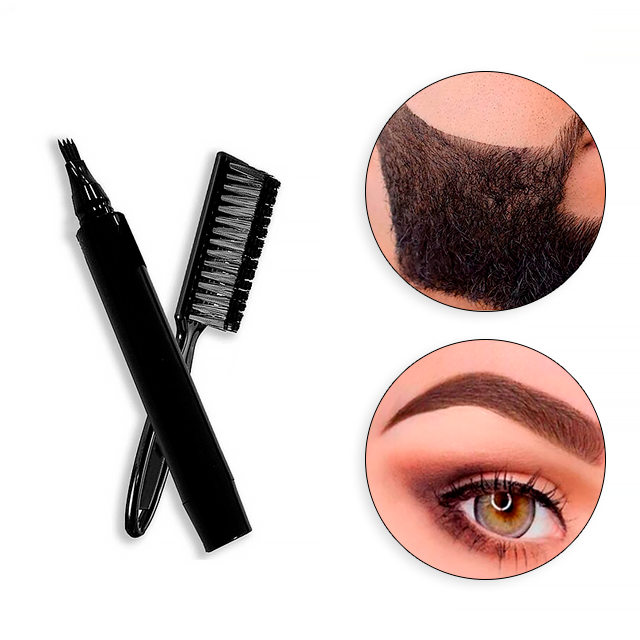 Caneta Fio a Fio Para Preenchimento de Barba e Sobrancelha - ®Penmax