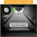 Luminária Solar 100 Led Sem Fio Automática ®LightAll