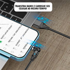 Cabo usb magnético para carregamento rápido ®MagneticCable (SUPER RESISTENTE)