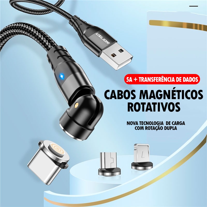 Cabo usb magnético para carregamento rápido ®MagneticCable (SUPER RESISTENTE)