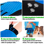 Luva Massageadora Magnética para Remoção de Pelos de Cães e Gatos ®Pet HandPet