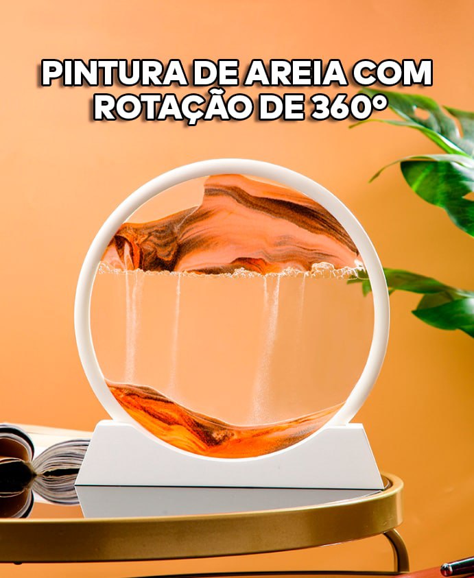 Ampulheta Decorativa Dunas de Areia