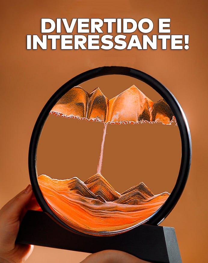 Ampulheta Decorativa Dunas de Areia