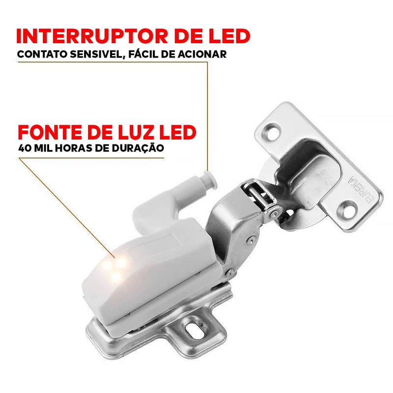 Luz Led Automática para moveis 10 PEÇAS  - Smart Touch® (ILUMINA 100%)