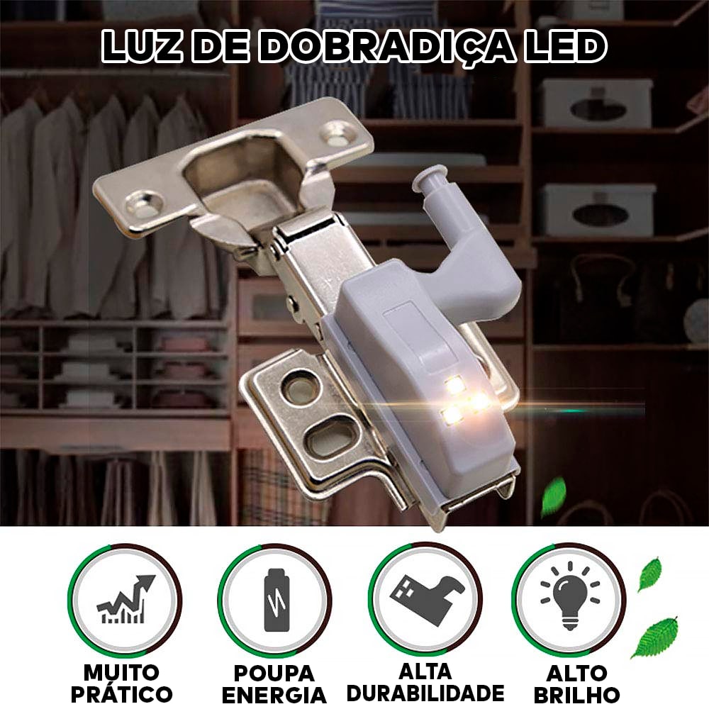 Luz Led Automática para moveis 10 PEÇAS  - Smart Touch® (ILUMINA 100%)