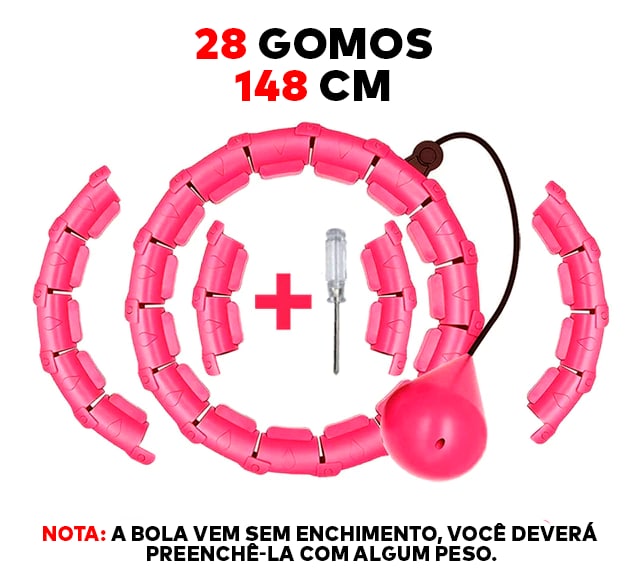 Bambolê Inteligente Fitness – HuluFit® (PERCA 20KG EM DIAS )