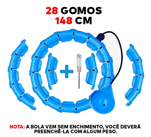 Bambolê Inteligente Fitness – HuluFit® (PERCA 20KG EM DIAS )