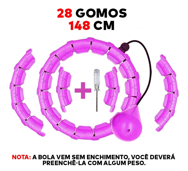 Bambolê Inteligente Fitness – HuluFit® (PERCA 20KG EM DIAS )