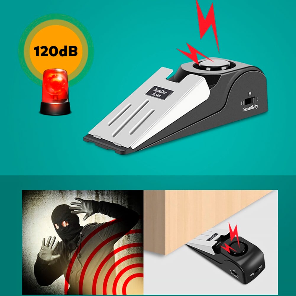 Alarme Batente Inteligente Para Portas e Janelas Sensor Sonoro Anti Roubo - MaxAlarme®