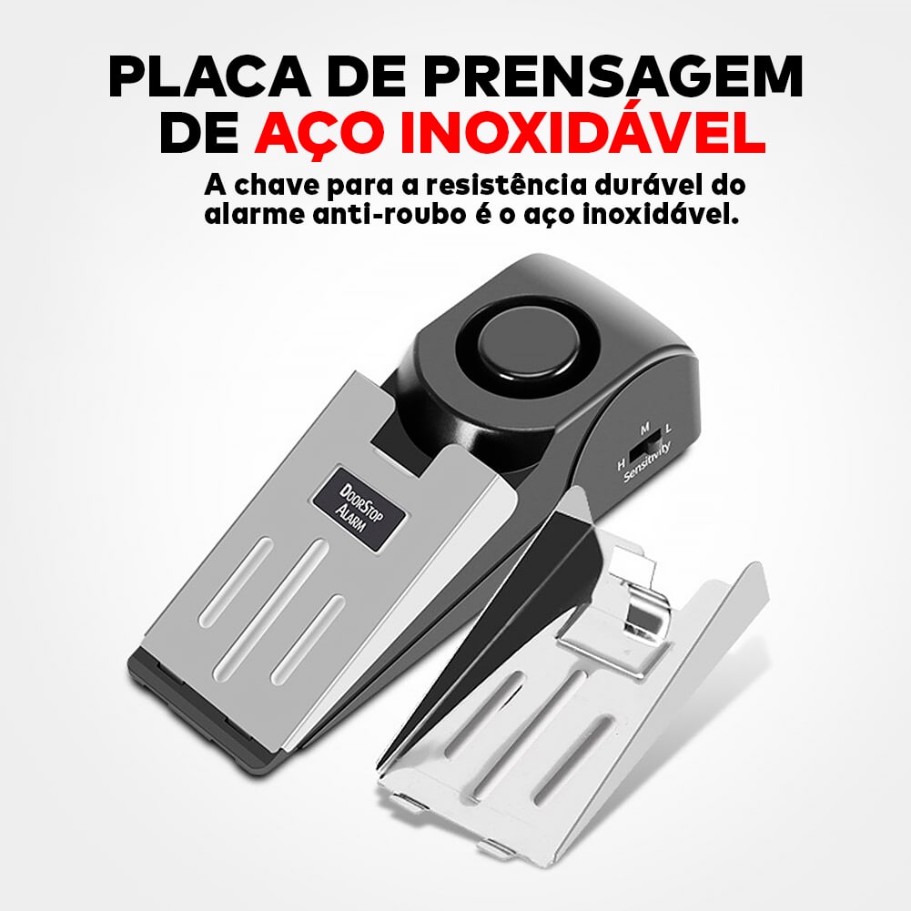 Alarme Batente Inteligente Para Portas e Janelas Sensor Sonoro Anti Roubo - MaxAlarme®