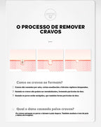 Removedor de Cravos Lanbena + 60 Adesivos Aplicadores (Brinde) 2 em 1