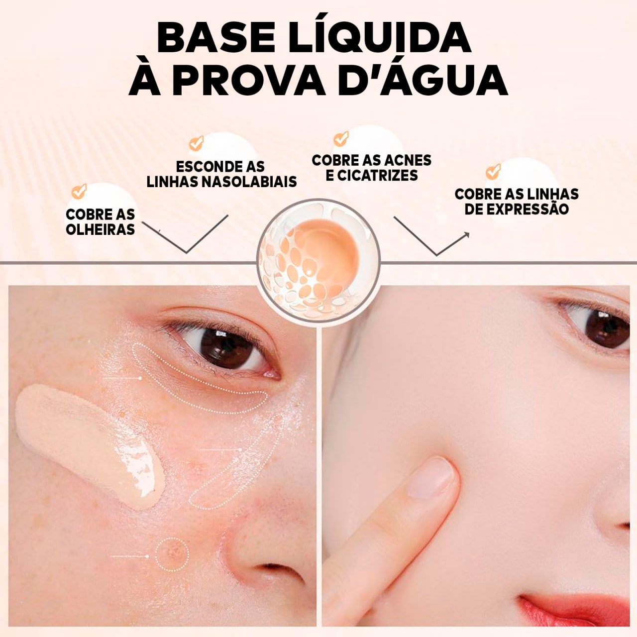 Base Líquida 100% Á Prova D'água ®BaseWater FV
