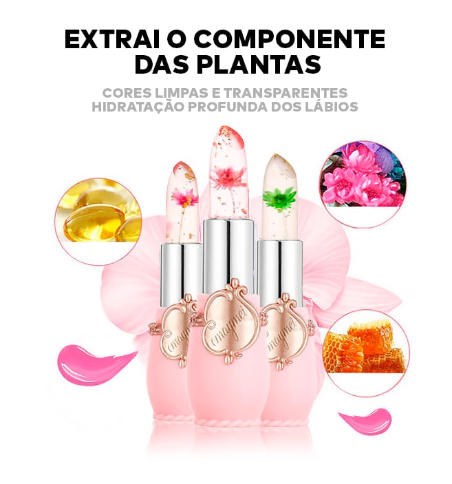 Batons Hidratante de Geleia de Flor ®PrincessFlower