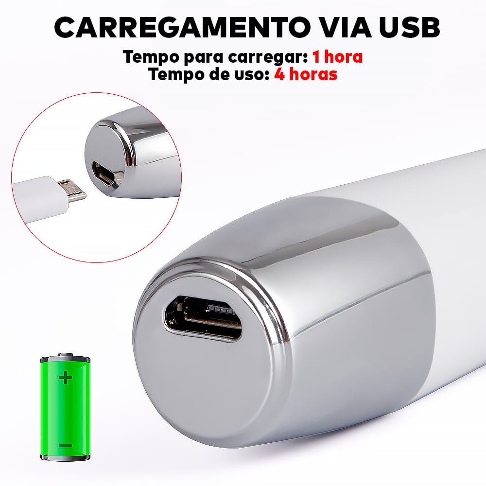 Caneta Massageadora Iônica Anti Rugas e Olheiras ®YoungBeutry (PELE 100% MAIS JOVEM)