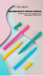 Kit com 12 Delineadores Coloridos 100% Á Prova D'agua ®HandaiyanColor