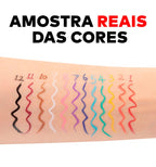 Kit com 12 Delineadores Coloridos 100% Á Prova D'agua ®HandaiyanColor