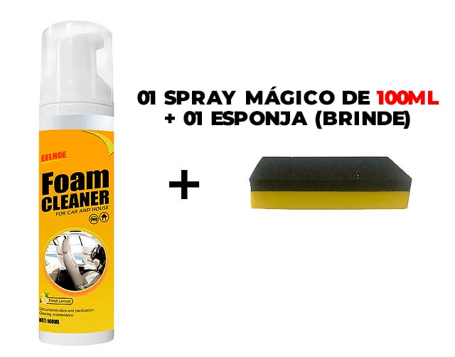 Spray Mágico Para Limpeza e Removedora de Manchas 150ml - FoamCleaner®