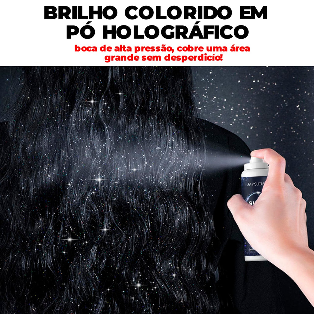 Spray de Glitter Iluminador Capilar e Corporal - ®SHINY