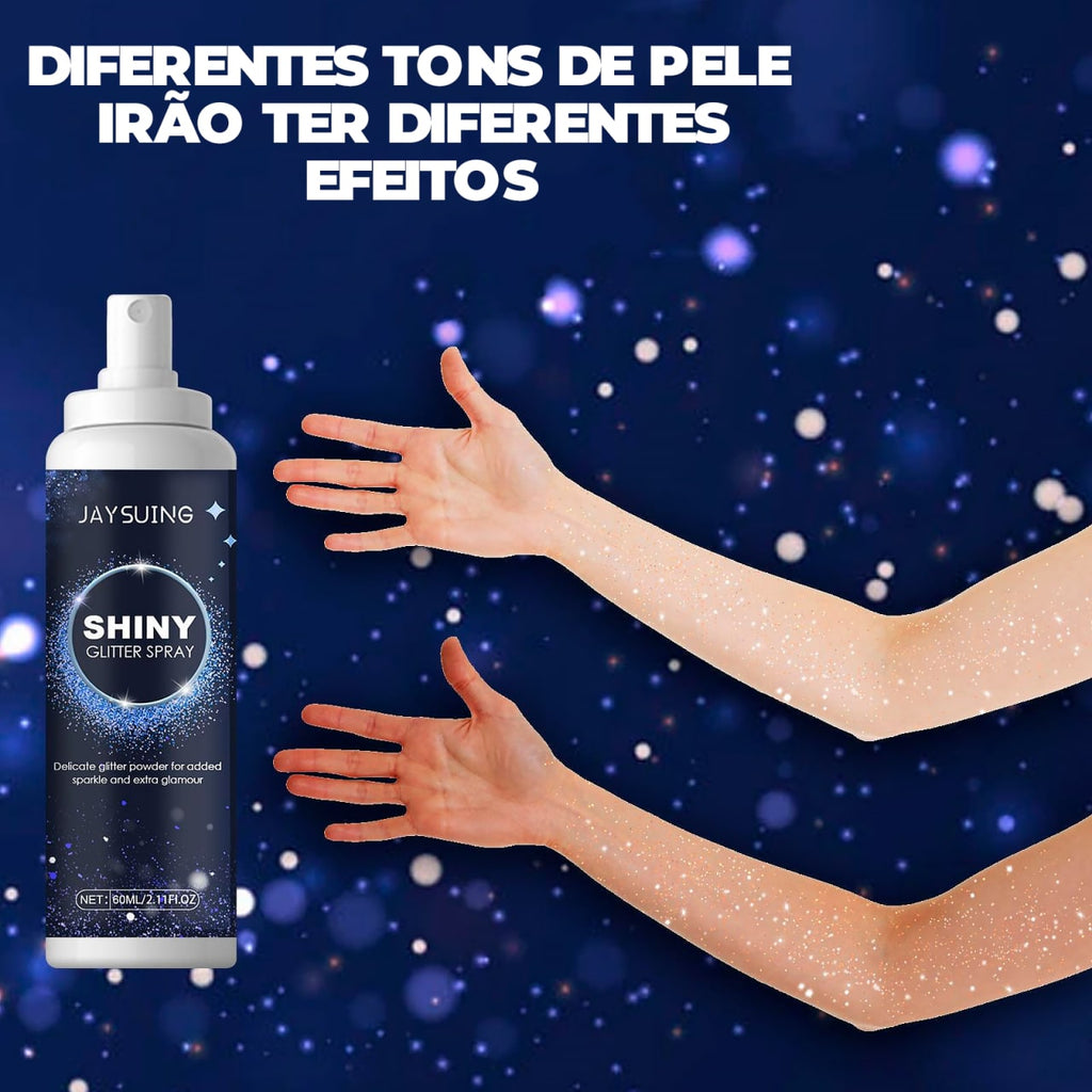 Spray de Glitter Iluminador Capilar e Corporal - ®SHINY