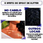 Spray de Glitter Iluminador Capilar e Corporal - ®SHINY