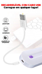 Depilador Elétrico Indolor Recarregável a Laser - ®Dermapil (LANÇAMENTO 2022)