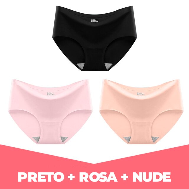 Kit de 3 Calcinha Menstrual - HealthyWoman® (Compre 1 e leve 3)