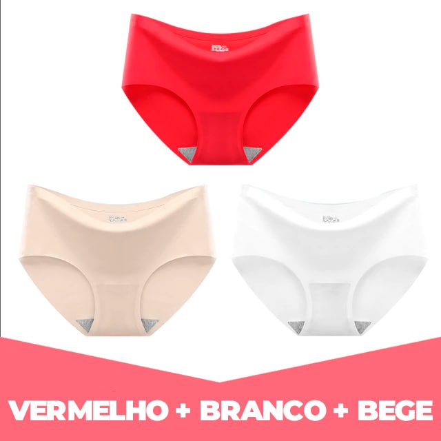 Kit de 3 Calcinha Menstrual - HealthyWoman® (Compre 1 e leve 3)