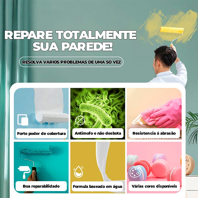 Rolo Para Reparo de Parede - ®Paintbrush