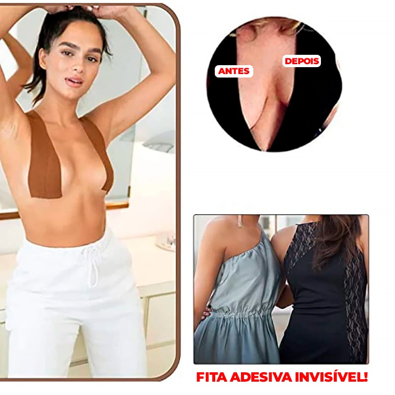 Fita Adesiva Levanta Seio 5 METROS - PushUp Invisível®