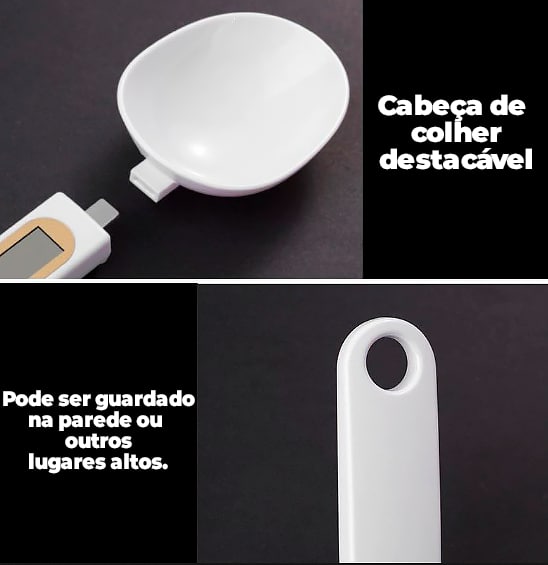 Colher Medidora com Balança Digital - Medição Precisa