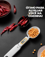 Colher Medidora com Balança Digital - Medição Precisa