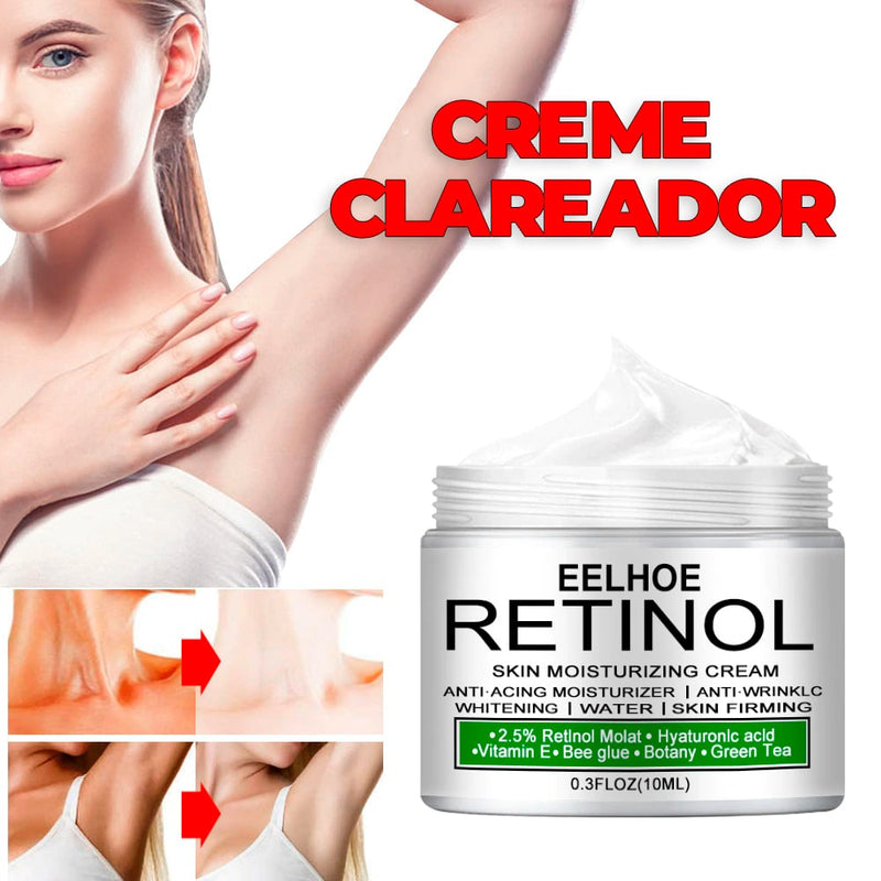 Creme Clareador de Axilas, Virilha, Pescoço e Cotovelo - Retinol®