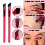 Kit Escova Pincel Angular Para Sobrancelhas + 2 Brindes - ®EyesBeauty