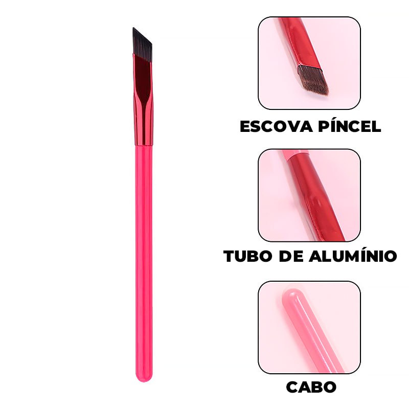 Kit Escova Pincel Angular Para Sobrancelhas + 2 Brindes - ®EyesBeauty