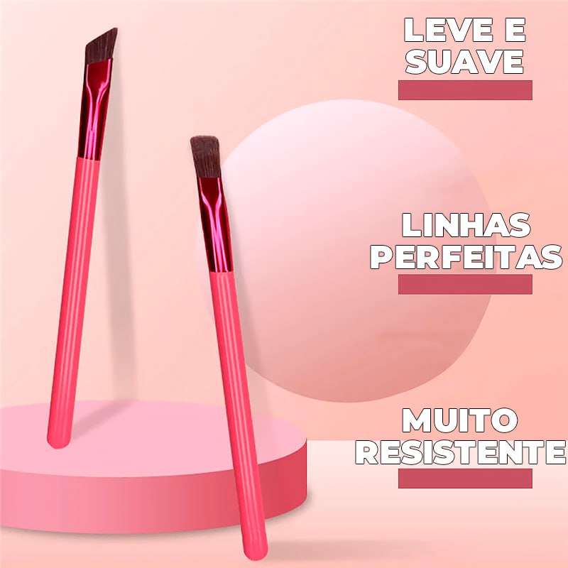 Kit Escova Pincel Angular Para Sobrancelhas + 2 Brindes - ®EyesBeauty