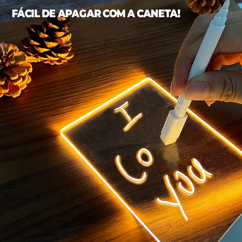 Luminária 3D de Escrever - ®LedWrite