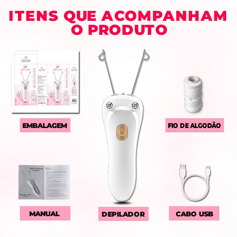 Depilador Egípcio Fio a Fio 3 em 1 - Dermpil®