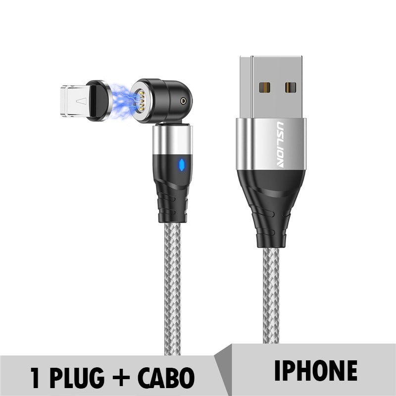 Cabo usb magnético para carregamento rápido ®MagneticCable (SUPER RESISTENTE)