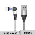 Cabo usb magnético para carregamento rápido ®MagneticCable (SUPER RESISTENTE)