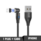 Cabo usb magnético para carregamento rápido ®MagneticCable (SUPER RESISTENTE)