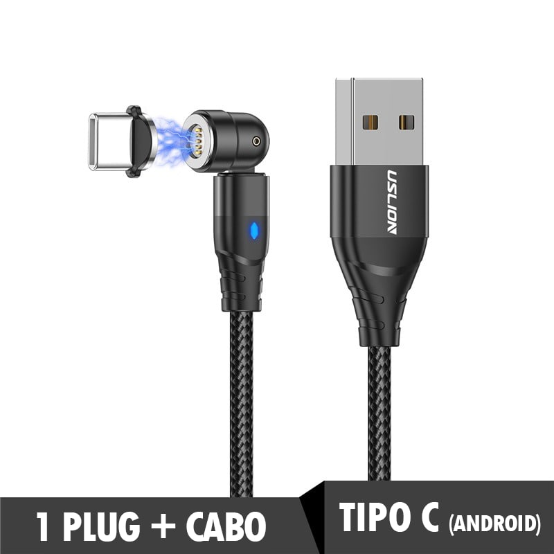 Cabo usb magnético para carregamento rápido ®MagneticCable (SUPER RESISTENTE)