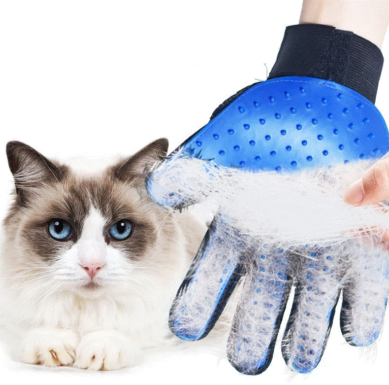 Luva Massageadora Magnética para Remoção de Pelos de Cães e Gatos ®Pet HandPet